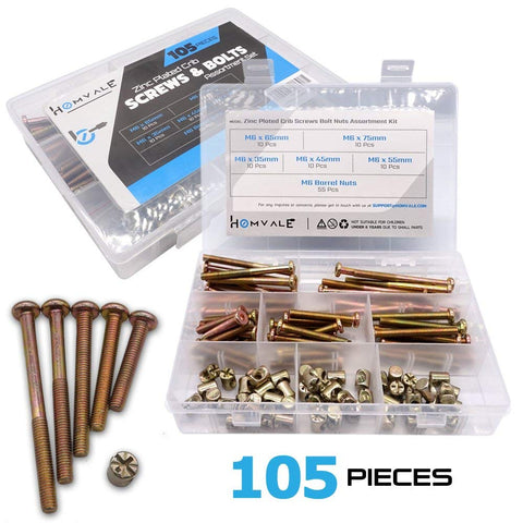 Zinc Plated Barrel Screws Bolt Nuts with Hex Drive Socket Cap