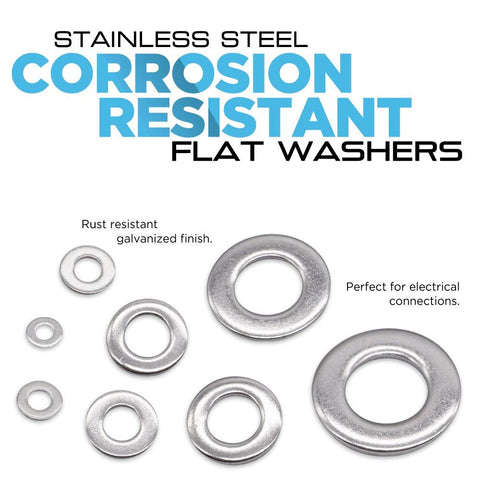 304 Stainless Steel Flat Washers Set Homvale