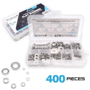 304 Stainless Steel Flat Washers Set Homvale