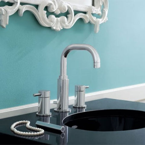 American Standard 2064.801.002 Serin Two-Handle Widespread Lavatory Faucet with Metal Speed Connect Pop Up Drain and Lever Handles, Polished Chrome