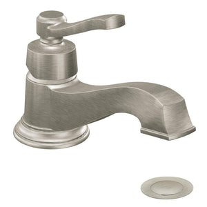Moen S6202BN Rothbury One-Handle Low Arc Bathroom Faucet, Brushed Nickel