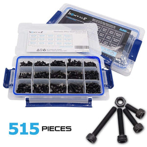 Alloy Steel Black Screw and Nuts with Hex Socket head Cap Screws Assortment Set Kit