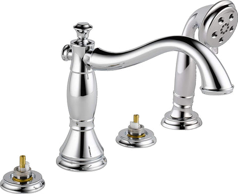Delta T4797-LHP Cassidy Roman Bathtub Faucet with Hand Shower Trim without Handles, Chrome